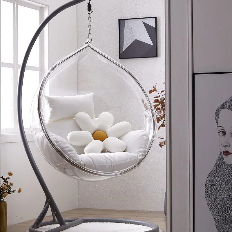 Hanging Egg Chair - Premium hangstoel voor binnen, transparant, minimalistisch,