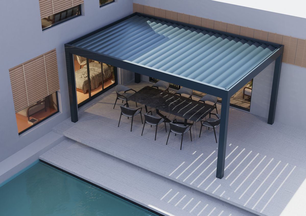 Outdoor Furniture Aluminum - Betaalbare rechthoekige aluminium paviljoen met verstelbare