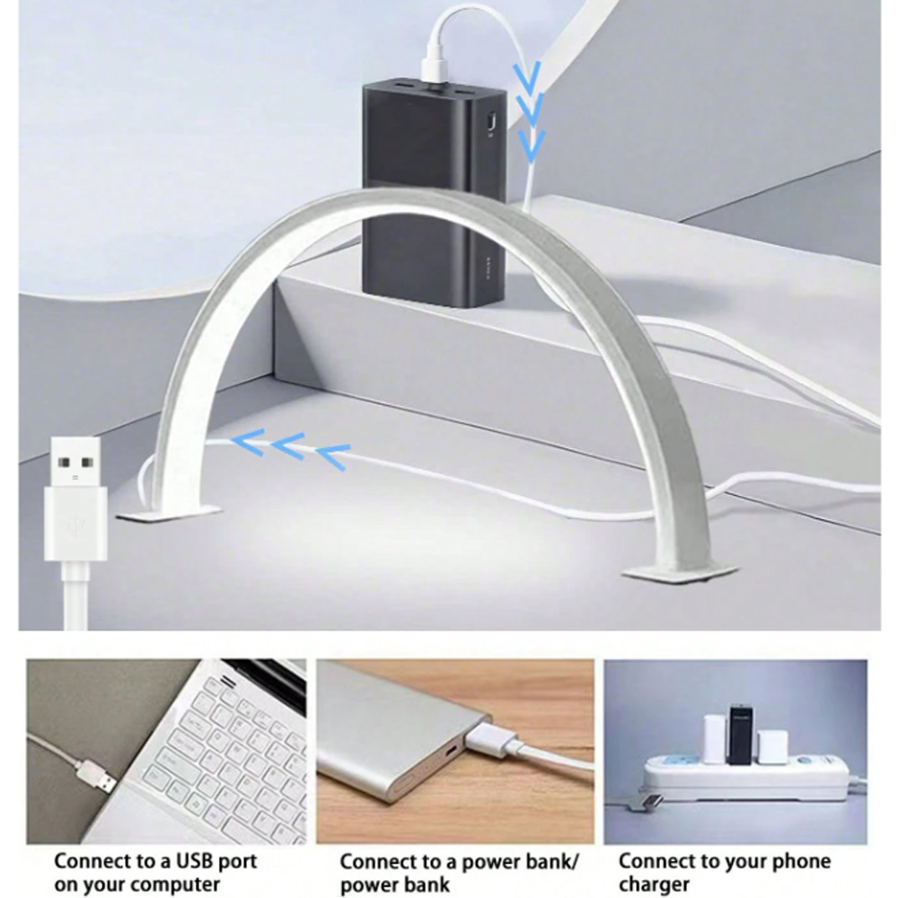 Outdoor Furniture Aluminum - Nagellamp 40/66CM Fill Light USB 5V