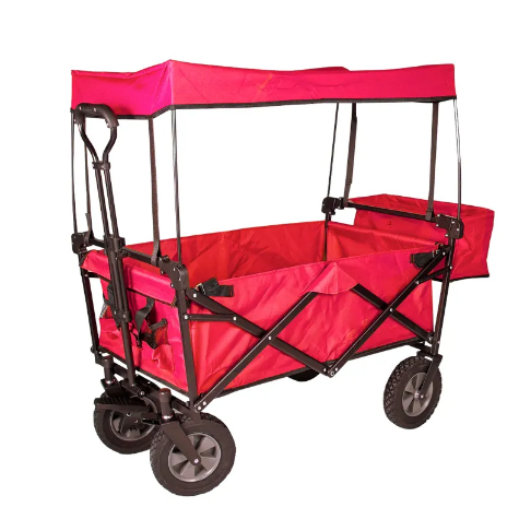 Outdoor Furniture Shop - Zware, inklapbare karren met afneembaar zonnedak