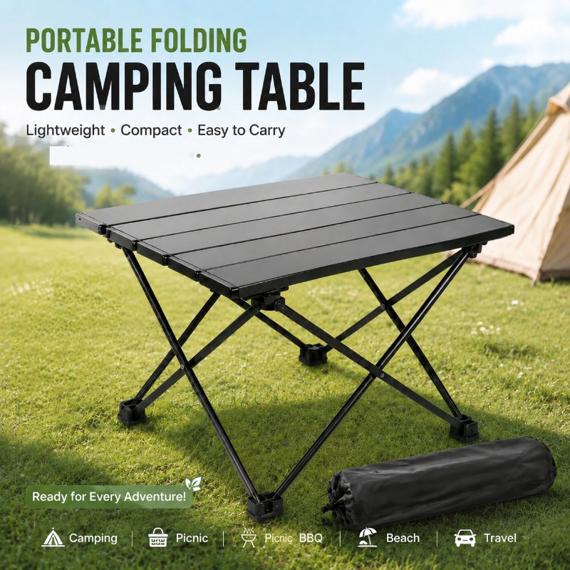 Outdoor Furniture Australia - Lichtgewicht draagbare opvouwbare campingtafel, opvouwbaar bureau