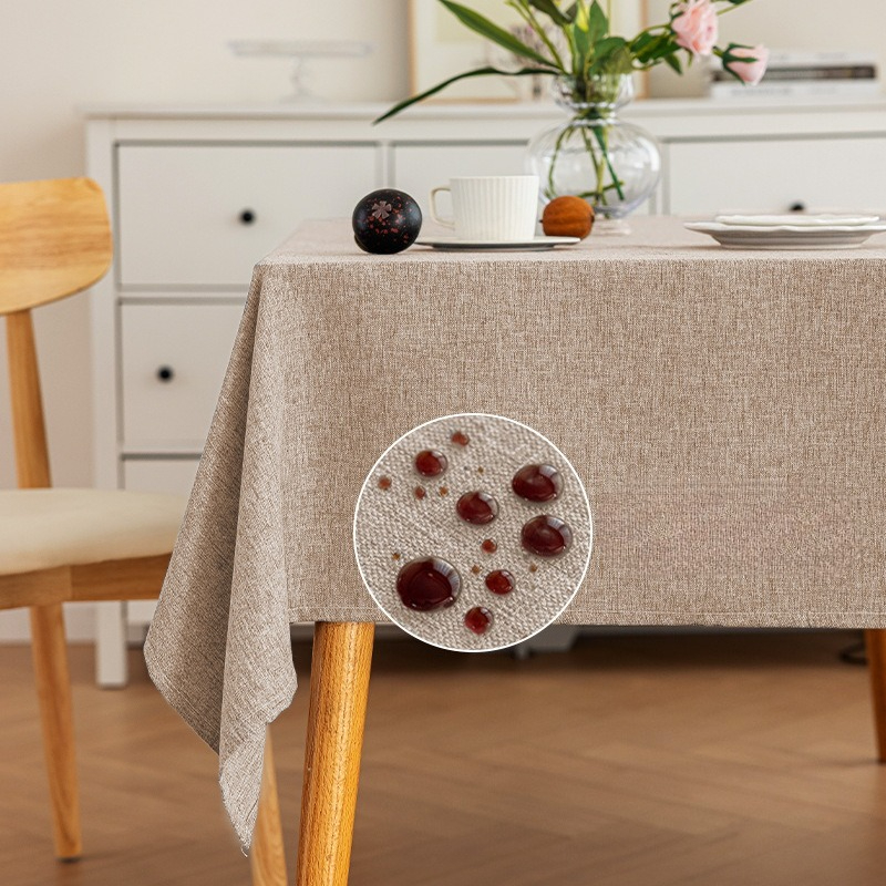 Outdoor Furniture Oil - Rechthoek waterdicht oliebestendig tafelkleding katoen linnen