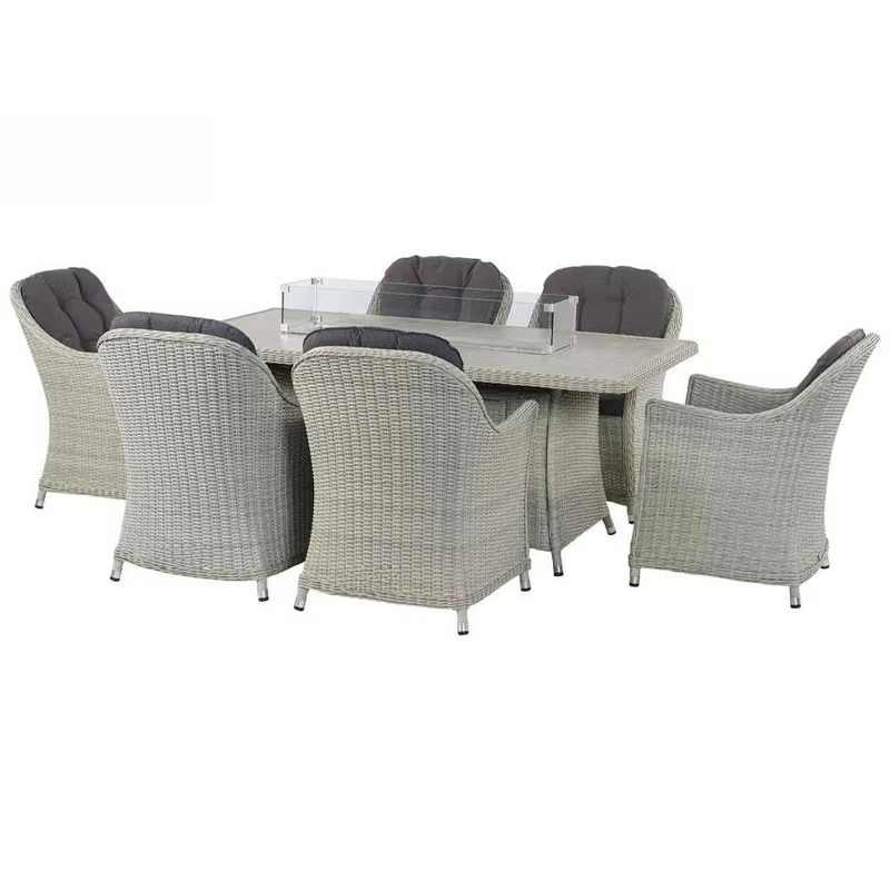 Tuinmeubelen vuurplaats rotan  - Outdoor Furniture Set With Fire Pit recensie en prijs