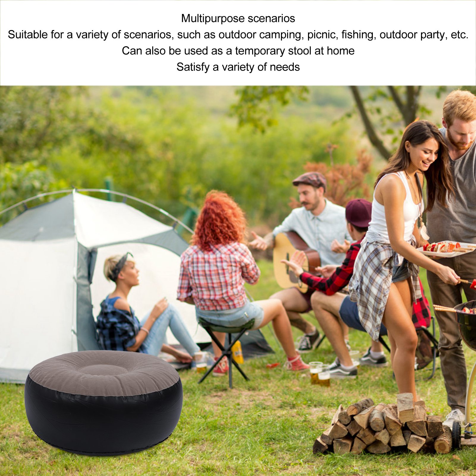 Opblaasbare flocking-kruk Mult - Outdoor Furniture Designer recensie en prijs