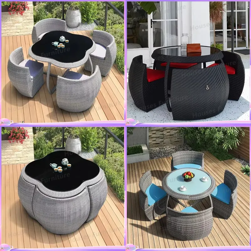 Buitenmeubilair van rotan, wic - Outdoor Furniture Dining Set recensie en prijs