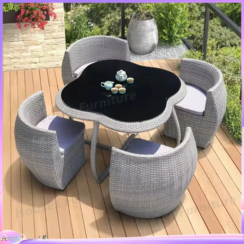 Buitenmeubilair van rotan, wic - Outdoor Furniture Dining Set recensie en prijs