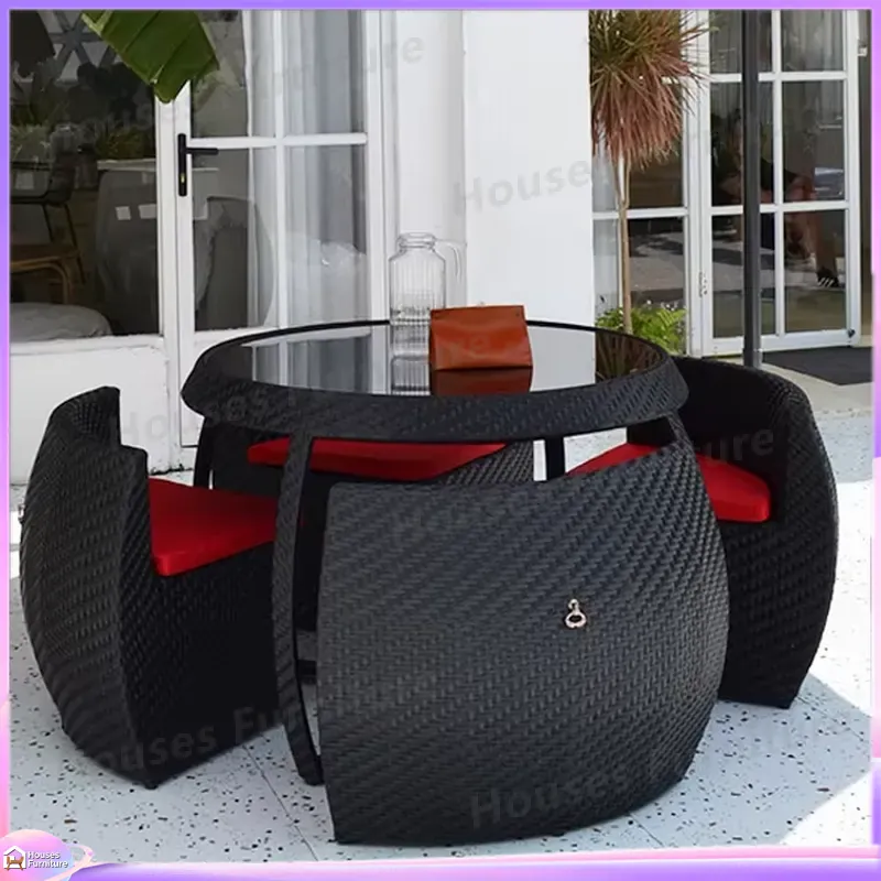Buitenmeubilair van rotan, wic - Outdoor Furniture Dining Set recensie en prijs