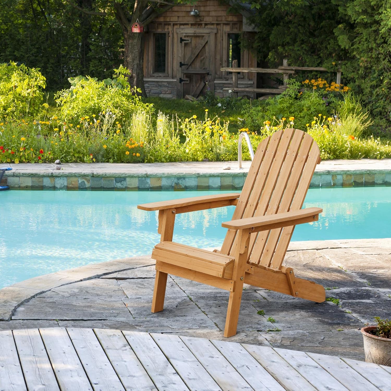 Opvouwbare Adirondack-stoelens - Outdoor Furniture Set With Fire Pit recensie en prijs