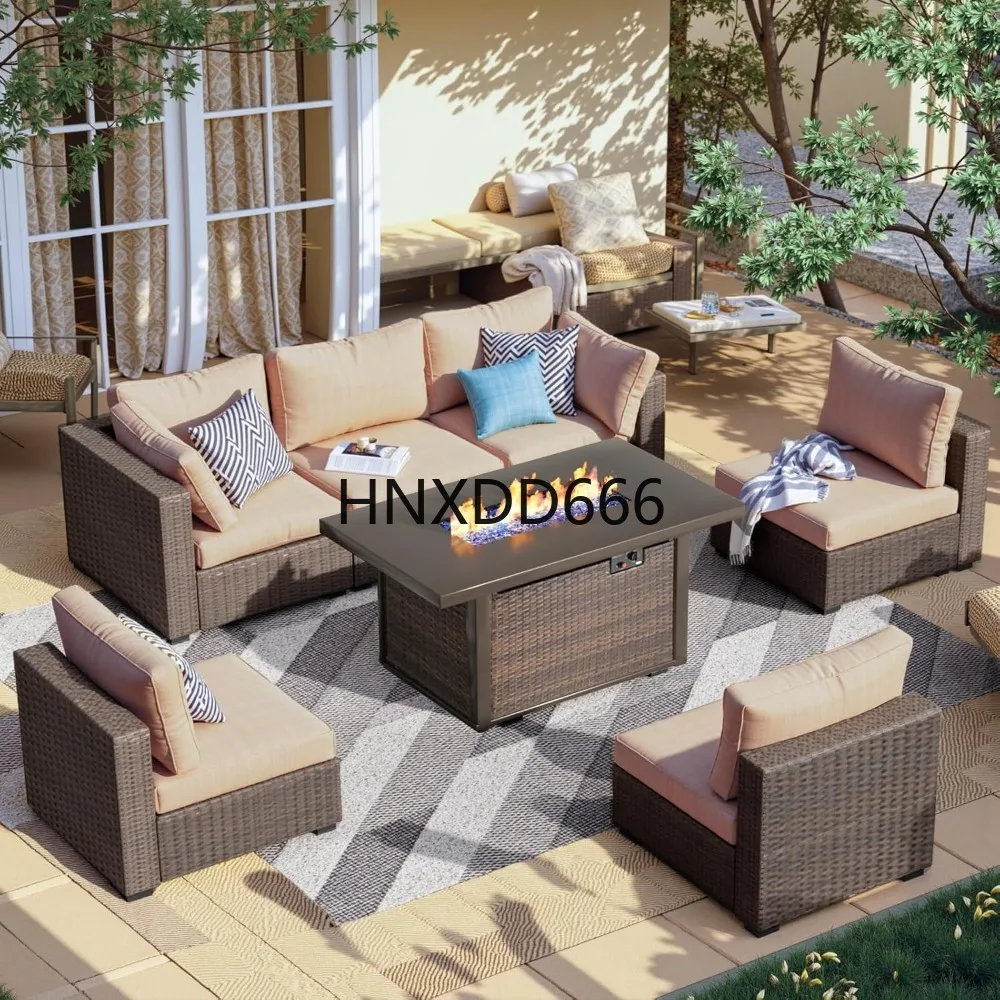 7-delige tuinmeubelset met vuu - Outdoor Furniture Set With Fire Pit recensie en prijs