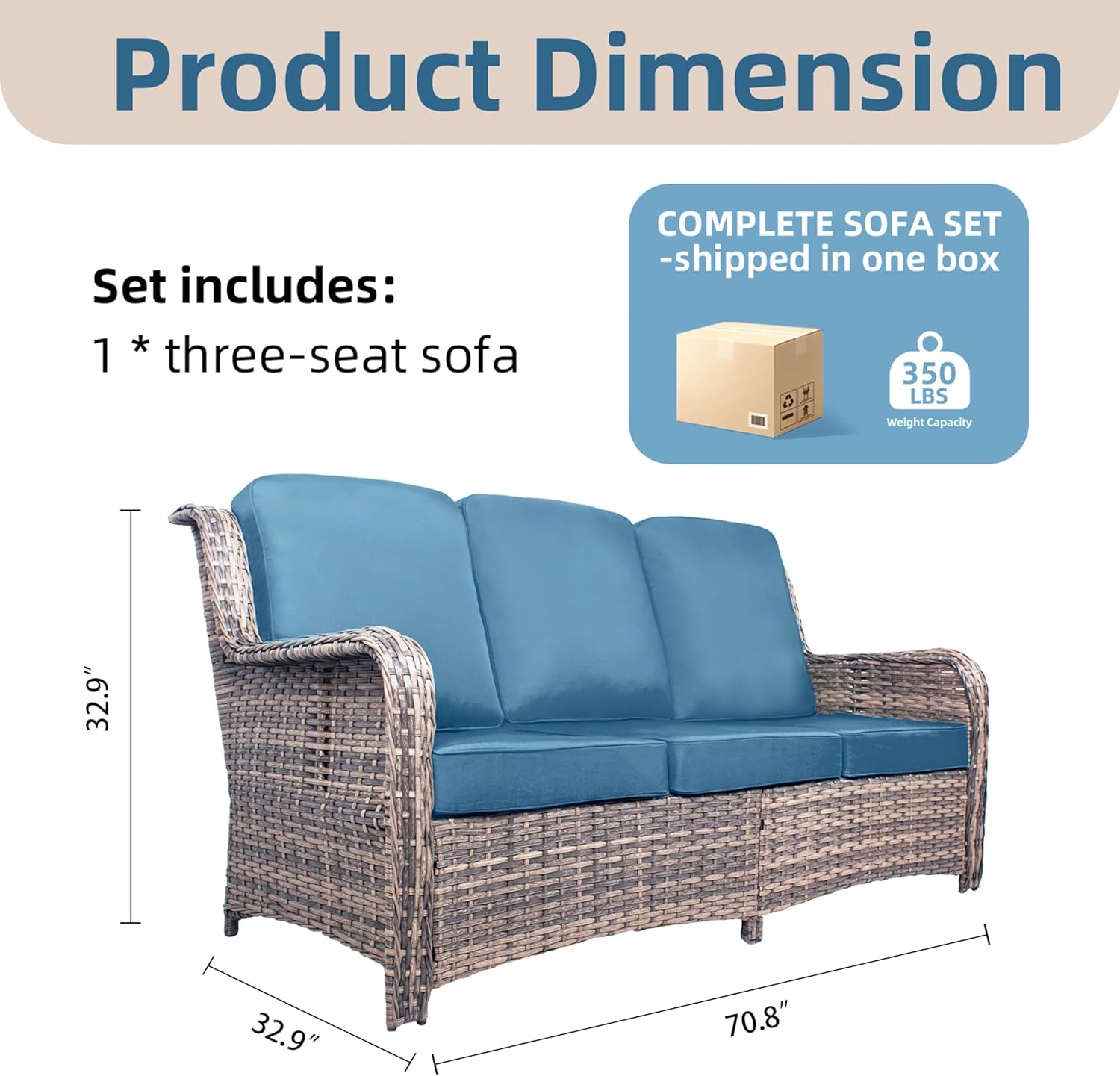 Driepersoons buitenbank van wi - Outdoor Furniture Material recensie en prijs