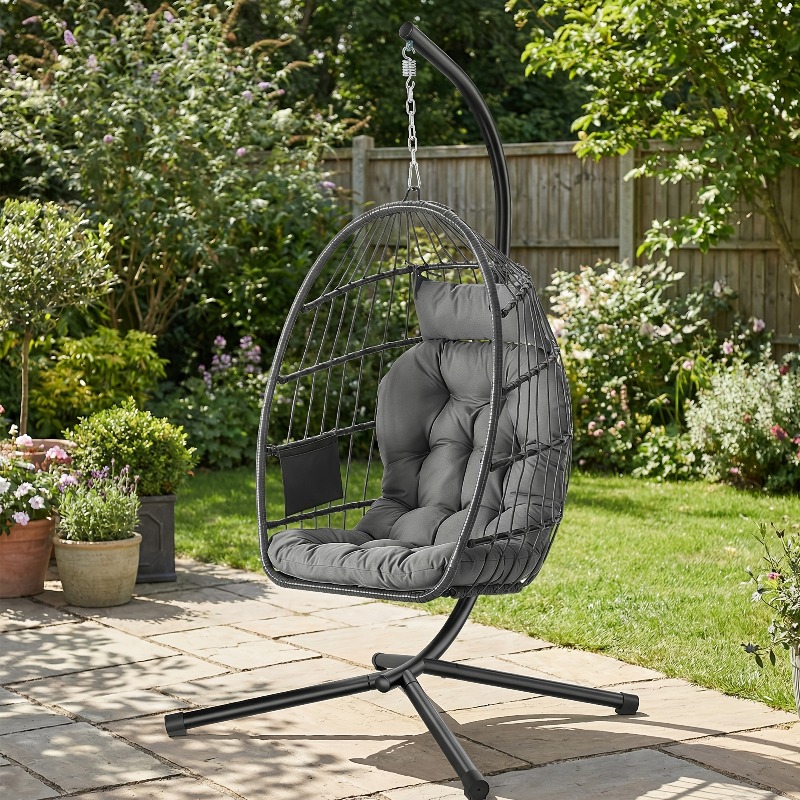 Hangende eierstoel met standaa - Hanging Egg Chair recensie en prijs