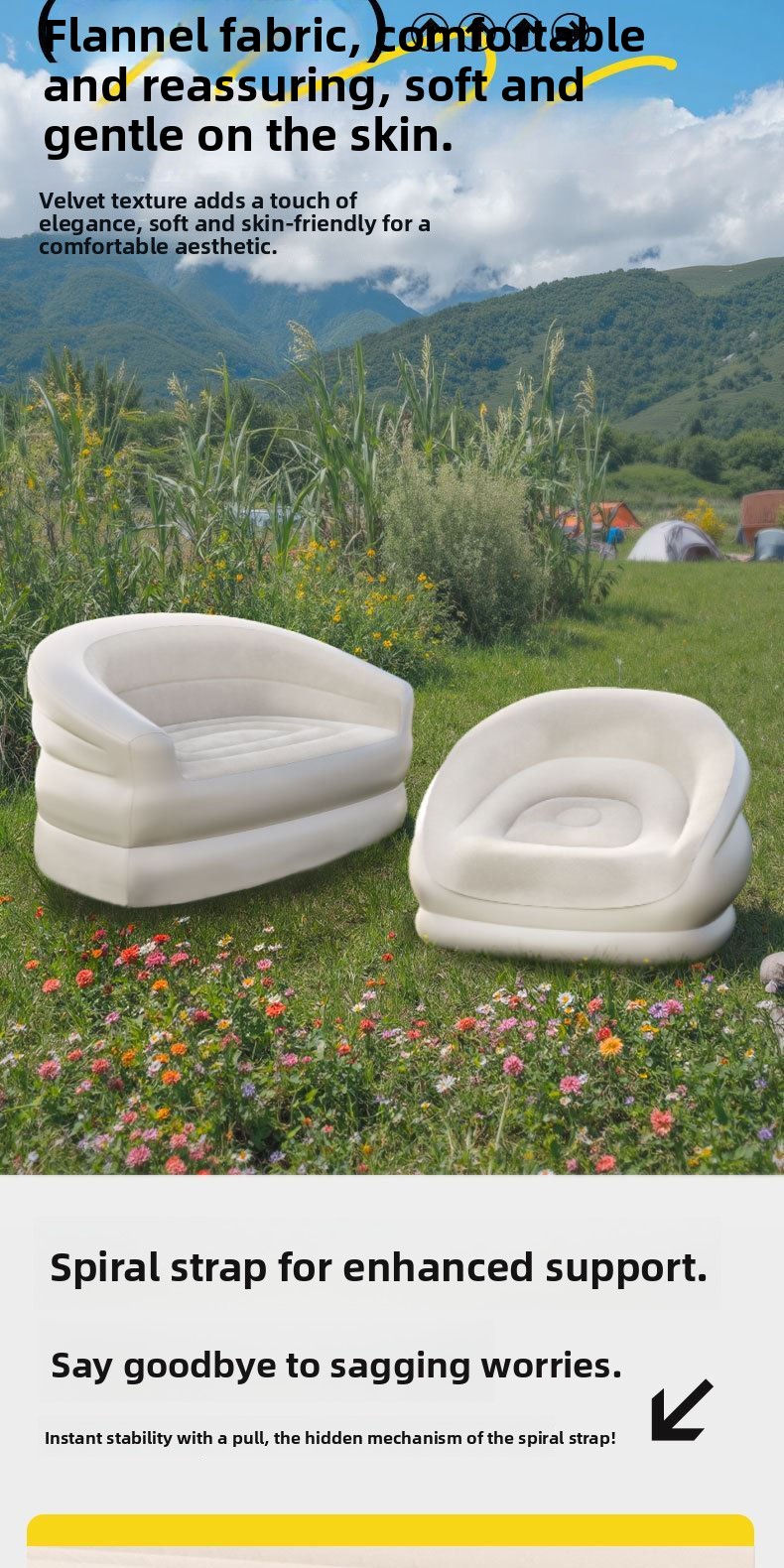 Draagbare opvouwbare bank voor - Outdoor Furniture Designer recensie en prijs