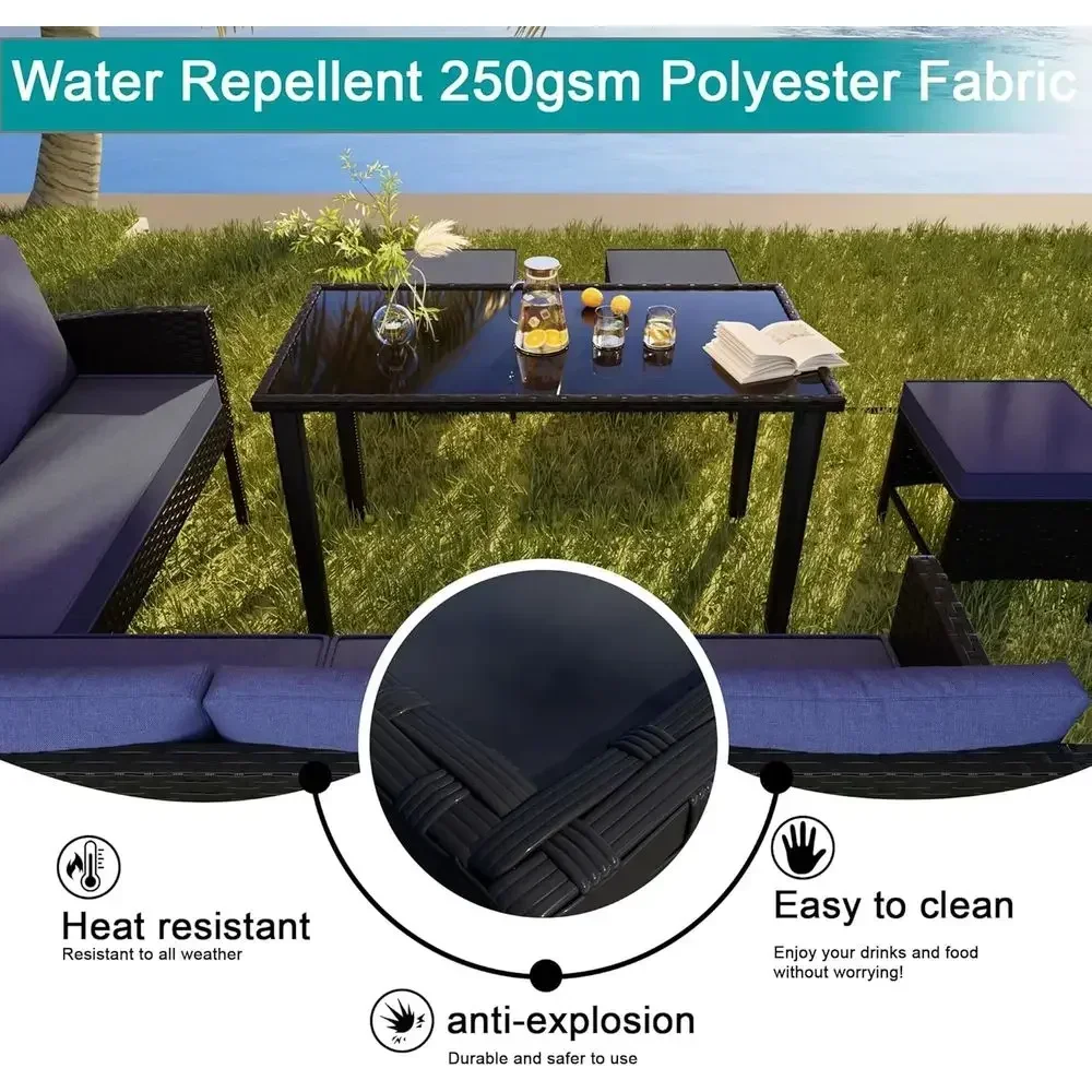 7-delige tuinmeubelset met ban - Outdoor Furniture Dining Set recensie en prijs