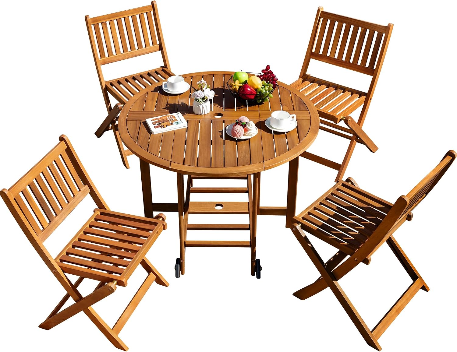 Tuinset van 5-delige, weerbest - Outdoor Furniture Dining Set recensie en prijs