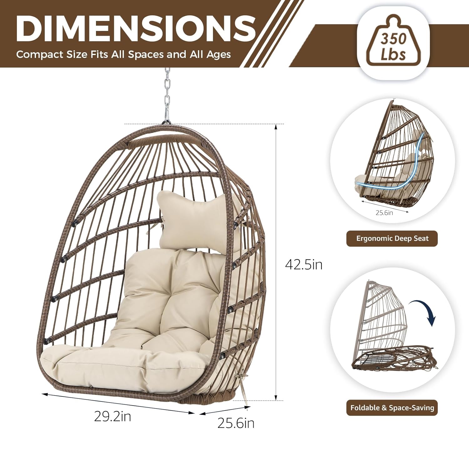 Hangende eierstoel voor buiten - Hanging Egg Chair recensie en prijs