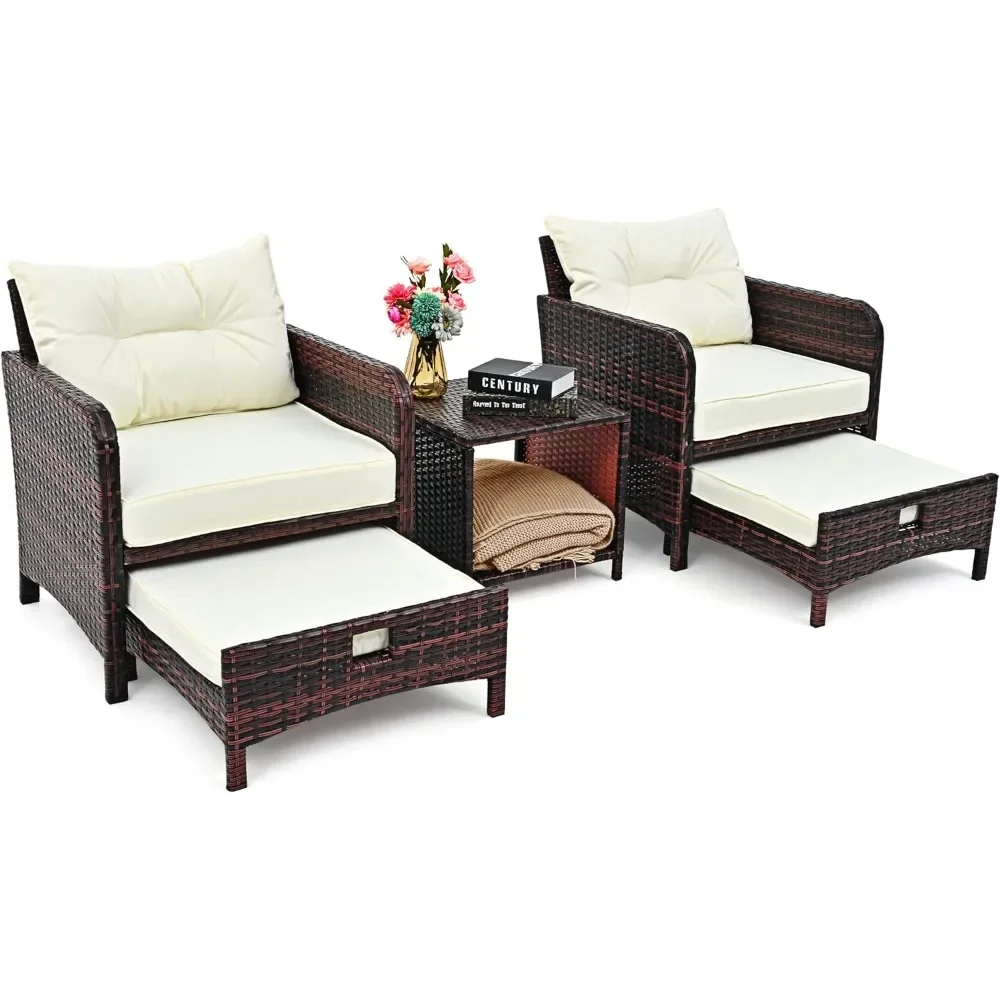 # Voor 5-delige rieten terrasm - Outdoor Furniture Material recensie en prijs