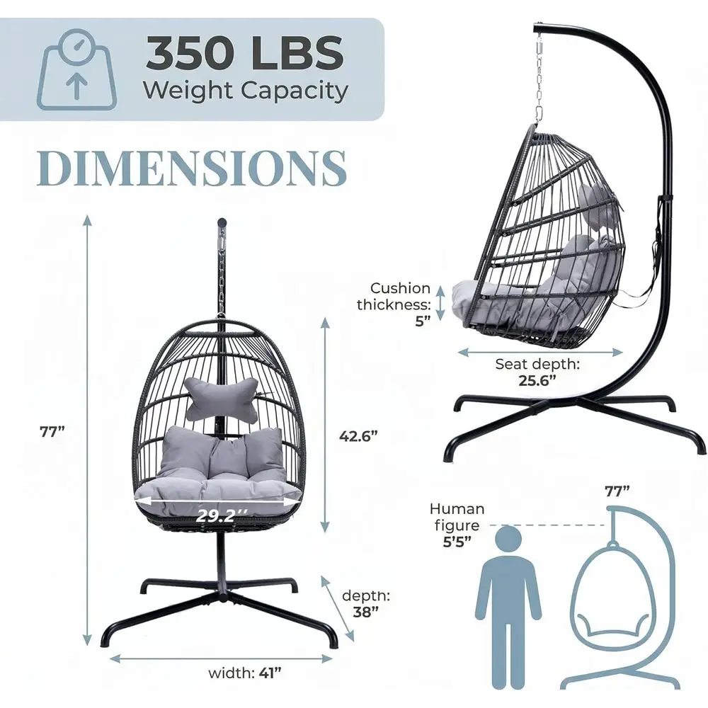 Hangende eierstoel voor binnen - Hanging Egg Chair recensie en prijs
