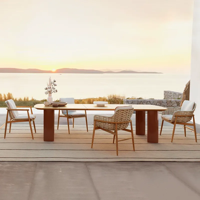 Nordic Rattan Outdoor Dining T - Outdoor Furniture Dining Set recensie en prijs