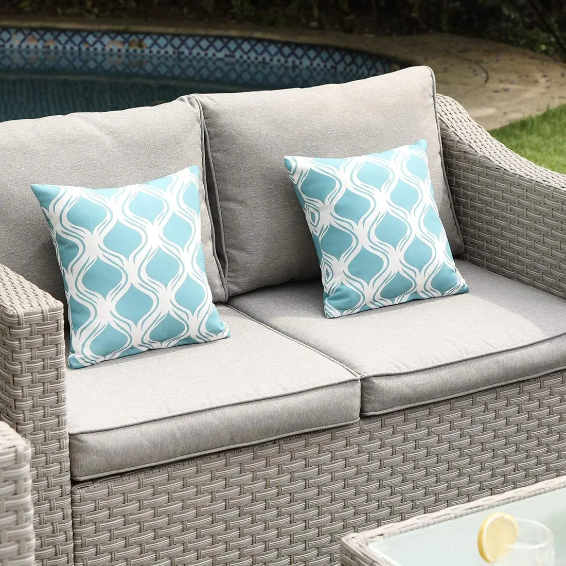 -Buitenmeubilair 5-delige riet - Outdoor Furniture Set With Fire Pit recensie en prijs