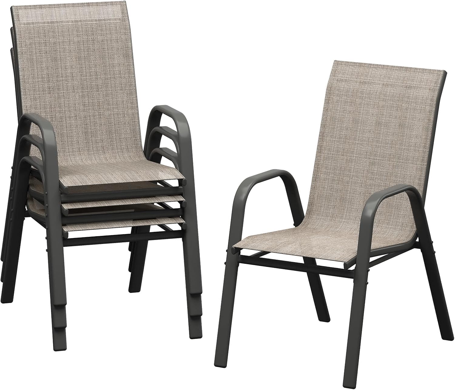 Tuinstoelenset van 4, stapelba - Outdoor Furniture Dining Set recensie en prijs