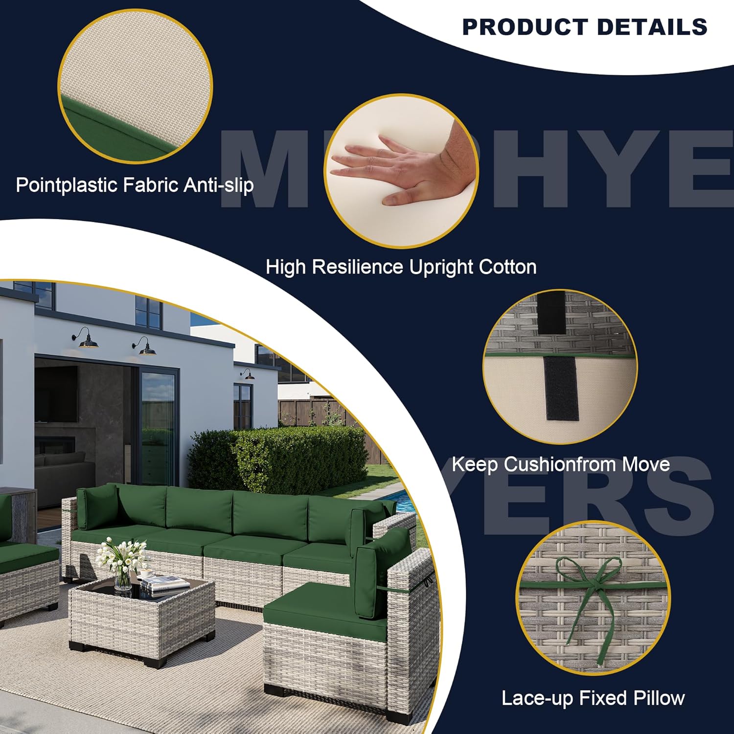 8-delige tuinmeubelset met 55. - Outdoor Furniture Set With Fire Pit recensie en prijs