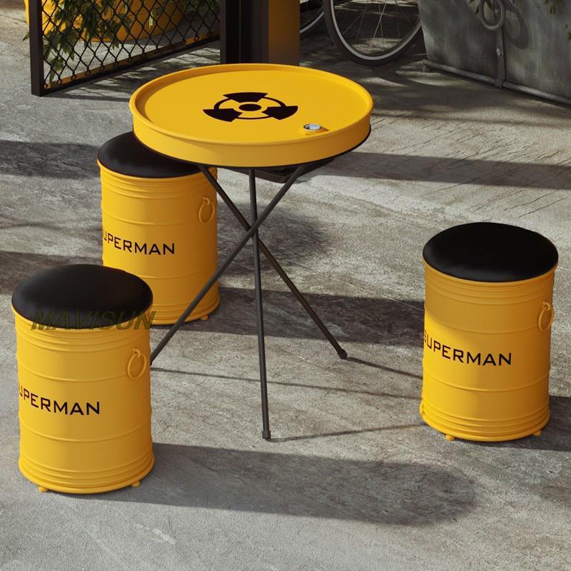 Creative Wrought Iron Oil Drum - Outdoor Furniture Oil recensie en prijs