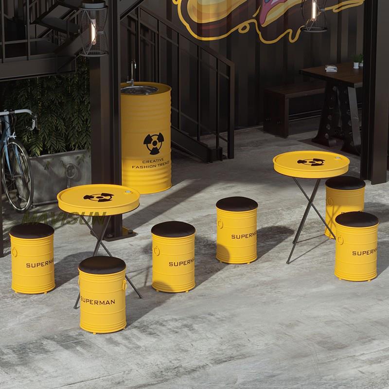 Creative Wrought Iron Oil Drum - Outdoor Furniture Oil recensie en prijs
