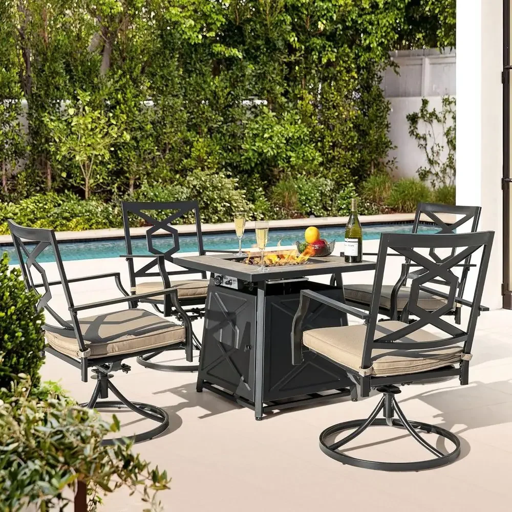 5-delige tuinmeubelset met vuu - Outdoor Furniture Set With Fire Pit recensie en prijs