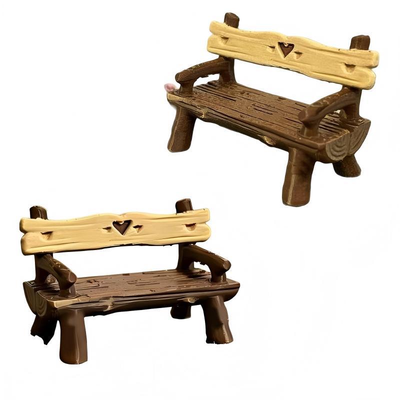 2 Stuks 1/12 Miniatuur Bank Po - Outdoor Furniture Material recensie en prijs