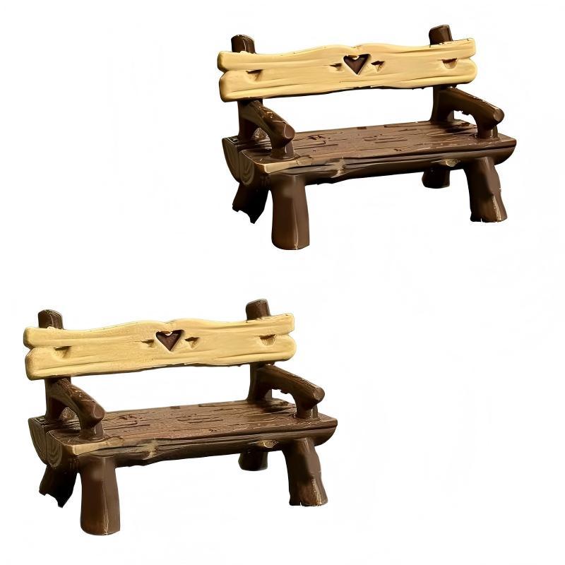 2 Stuks 1/12 Miniatuur Bank Po - Outdoor Furniture Material recensie en prijs
